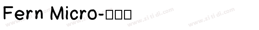 Fern Micro字体转换
